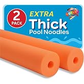 Oodles of Noodles Foam Pool Swim Noodles 2 Pack, Hollow Core Swimming Foam Tube for Pool Floats, Buoyant for Beach, Water Play, Crafts, DIY Projects &amp; Pipe Insulation