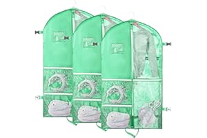 Dance Costume Garment Bags for Dancers,Garment Bag 40 Inch for Dance Competitions,Garment Bags For Travel Hanging Clothes,Wat