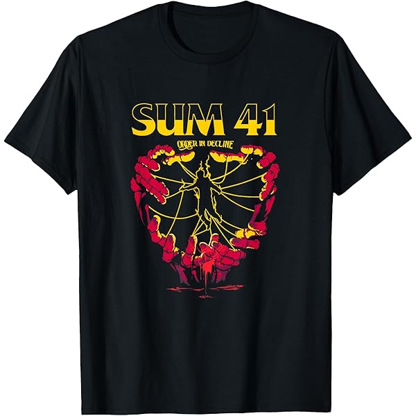 Amazon.com: Sum 41 Order in Decline Skull T-Shirt : Clothing