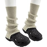 UAMOEI Knit Leg Warmers Girls Winter Long Socks for Women Leg Warmer Socks Thick Ankle Warmers Boots Long Leg Warmer