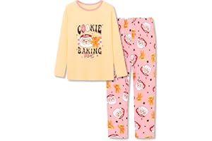 Beezizac Pajamas for Girls 100% Polyester Tie dye Sleepover Long Sleeve PJ Set Size 6-18