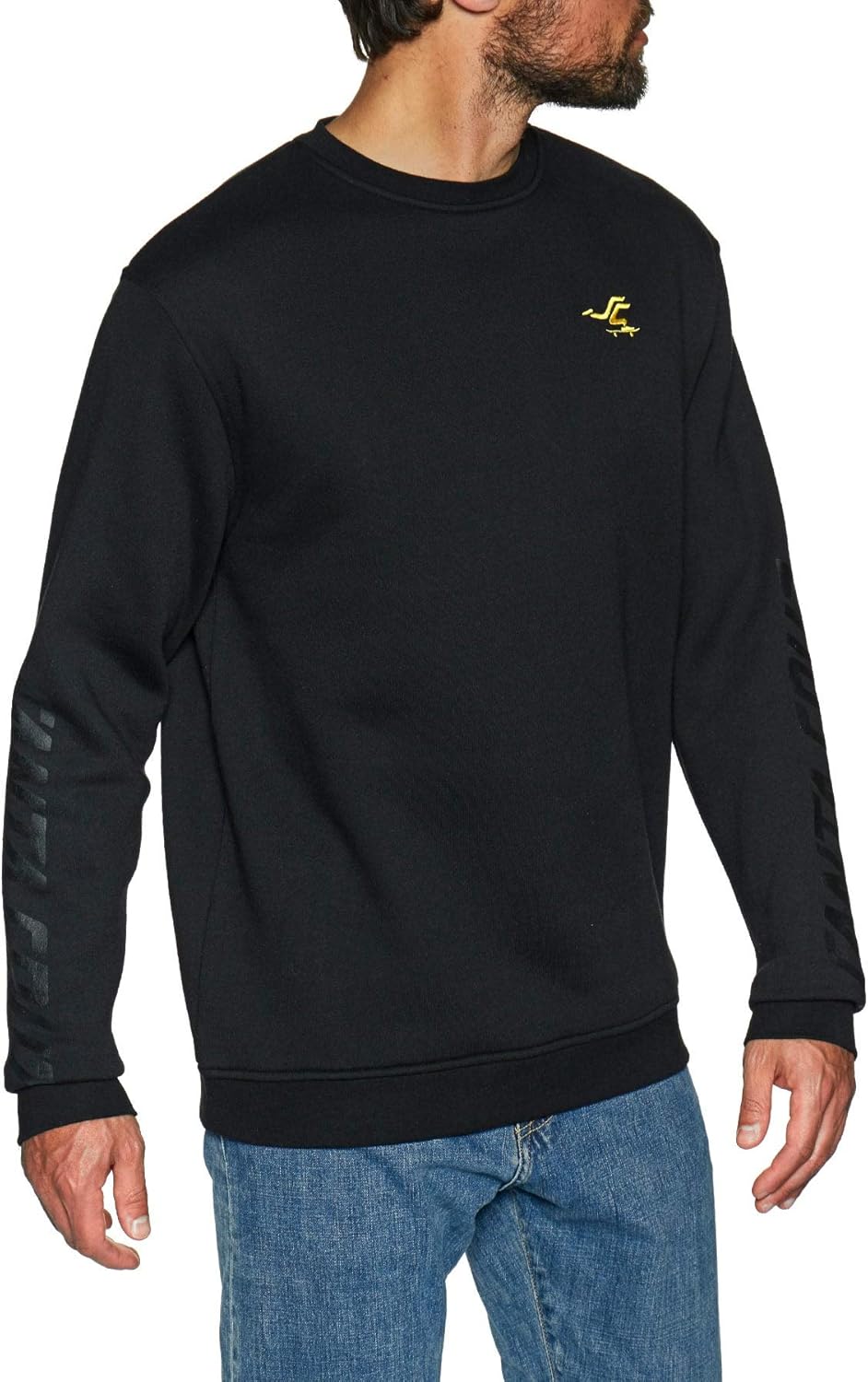 Santa Cruz Pusher Crew Sweater X Large Black: Amazon.co.uk: Clothing