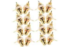 VANZACK 20PCS Banana Socket Female Connectors for Audio Terminals Binding Posts with Robust Housing