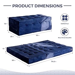 MAXYOYO Tri-Fold Mattress, 6 Inch Tufted Folding