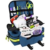 Lightning X Small Medic First Responder EMT Trauma Bag Stocked First Aid Fill Kit A Navy Blue