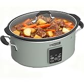 HOMECOOKIN Slow Cooker, Extra Large 10 Quarts Digital Slow Cookers with Timer, Dishwasher Safe Glass Lid &amp; Crock, Kitchen Appliance for Families &amp; Gatherings, Olive