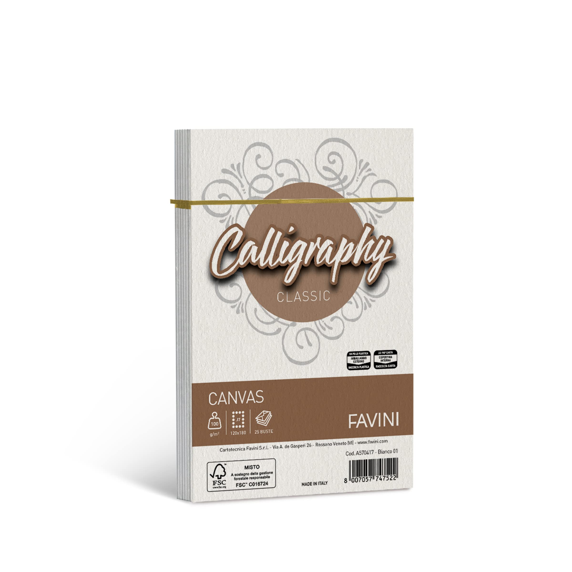 FAVINI Calligraphy A570417 Rough Canvas