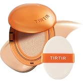 TIRTIR Mask Fit Ai Filter Cushion Foundation | AI-Like Semi-Matte Finish - Up to 72-Hour Medium to Full Coverage Korean BB Cushion Make up Beauty, #22N Shell Beige, 0.63 Fl Oz