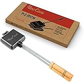 Uno Casa Pie Iron Sandwich Maker - Japanese Sandwich Maker with Recipe Book - Durable Campfire Cooking Equipment for Grilled Pies - Heavy Duty Cast Iron for Outdoor and Camping Adventures