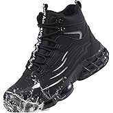 Acdoslow Waterproof Steel Toe Boots for Men Women Comfortable High Top Safety Boots Lightweight Steel Toe Shoes Slip Resistant Construction Boots