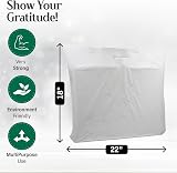 Plastic Carrier Bags 100 White with Handles Patch Large 22 x 18 x 3 view 3
