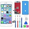 QTlier Screen Replacement for iPhone 7 4.7", LCD Touch Display Screen Digitizer Frame Assembly Replacement with Repair Tool Set (White)