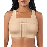 FeelinGirl Surgical Bra Compression Post Surgery Bra for Women Front Closure Bra with Breast Support Band