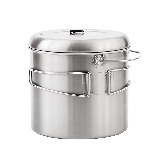 Solo Stove Pot 4000 Stainless Steel Companion Pot for Campfire. Great