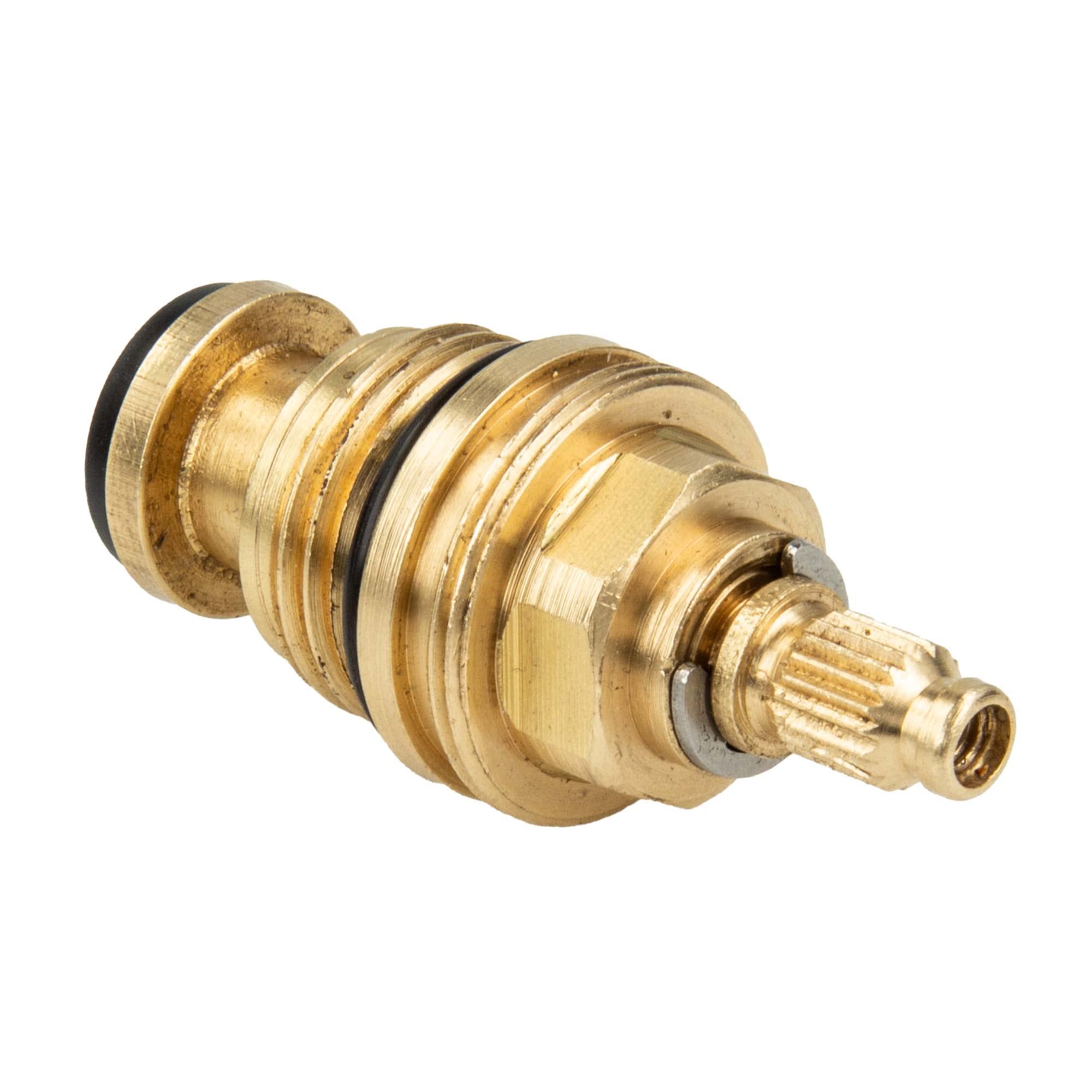 tecuro Valve Top 3/4 Inch for Bathroom, Kitchen and Outdoor Shut-Off Valve, Cold and Hot Water, Blank Brass