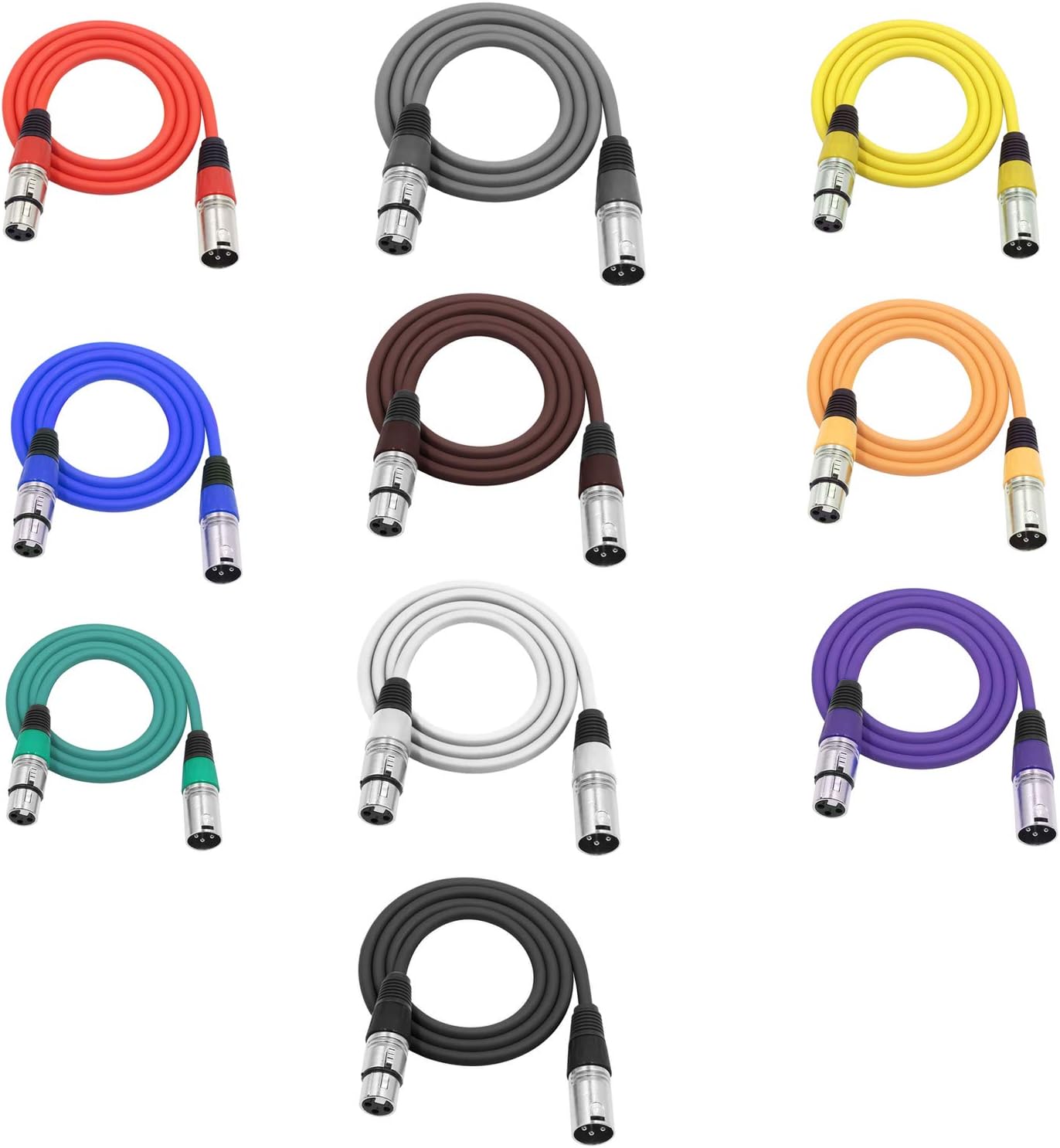 LoongGate Balanced Mic Cable Patch Cords High End Quality and Sound Clarity, Extreme Low Noise