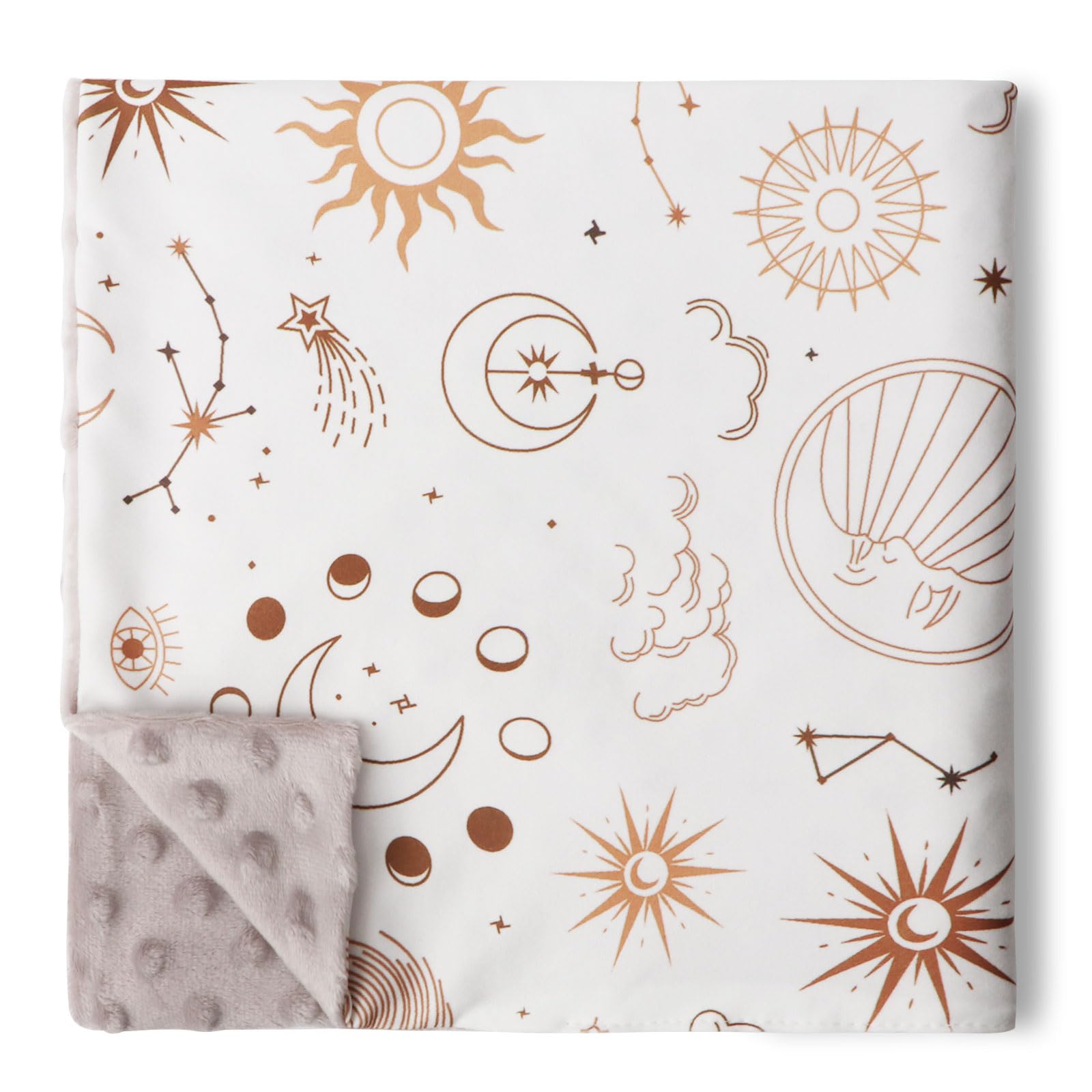 DRESHOW Kids Baby Blankets 75x100cm Organic Cotton Unisex Newborn Thick Super Soft Swaddle Blankets for Toddlers Kids Baby Girls Boys Nursery Duvet Cover Gifts