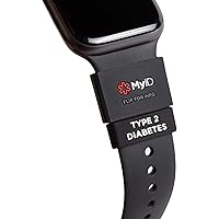 MyID Sleeve with Diabetes Condition Sleeve (Black Type 2 Diabetes)