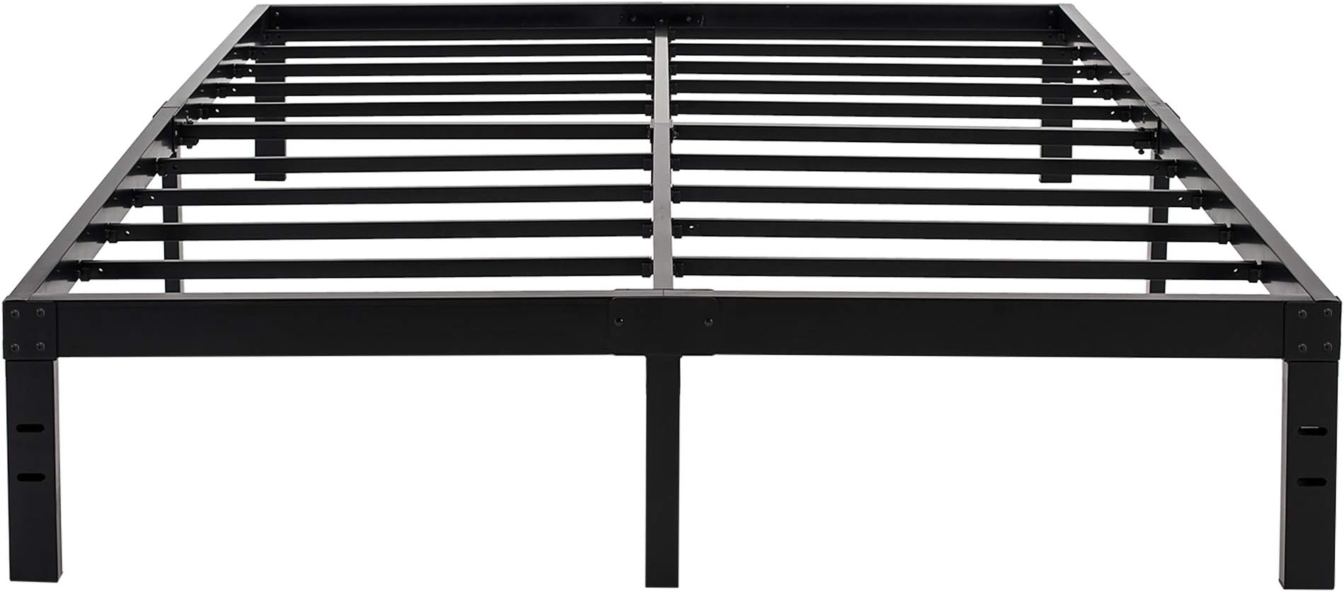 HOMUS 7 Inch High Heavy Duty Steel Platform Bed Frame/Base, Fit for Mattress and Box Spring (King-4)