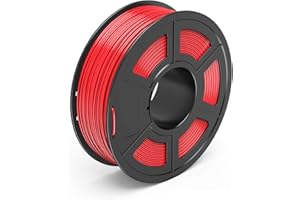 TECBEARS PLA 3D Printer Filament 1.75mm Red, Dimensional Accuracy +/- 0.02 mm, 1 Kg Spool, Pack of 1