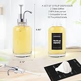 Joyfulmap 2 Coffee Syrup Dispenser with 18 Labels 500 ml Glass Bottles view 2