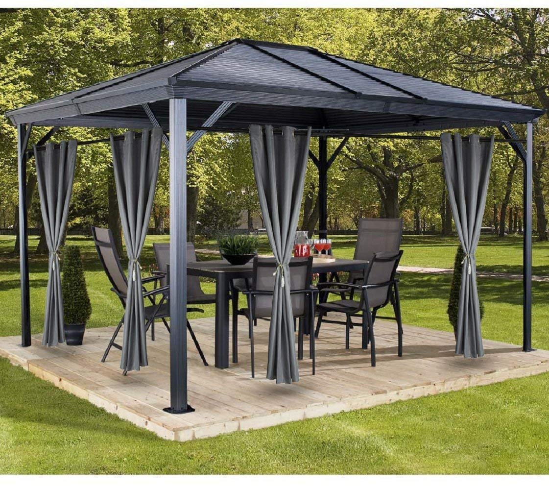 Clothink Outdoor Curtain Panel for Patio 50x84inch Beige Grommet Top Thermal Insulated Blackout Outdoor Curtain/Drape for Patio/Front Porch