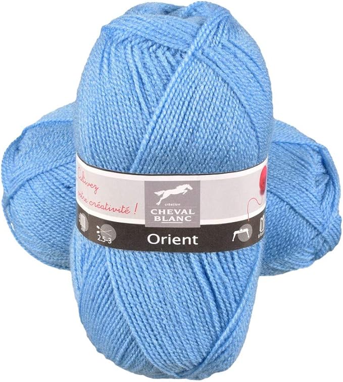 Laines Cheval Blanc ORIENT pelote de laine laine 100 acrylique 50g