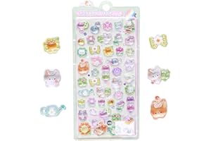 BYETOCE 3D Cute Cartoon Cat Puff Stickers - Kawaii Mini Puffy Reusable Stickers for Scrapbooks, Planner, Journals, Laptops, Phone Case Decoration