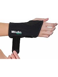 Mueller Fitted Wrist Brace Green Line Number 86271 - Right Fitted Wrist Brace - SM/MD 5-8"