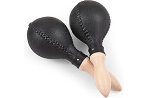 1 Pair Maracas Sand Hammer Percussion Musical Instruments Plastic Wooden Handles Rhythm Concert for Live Performance Party KT