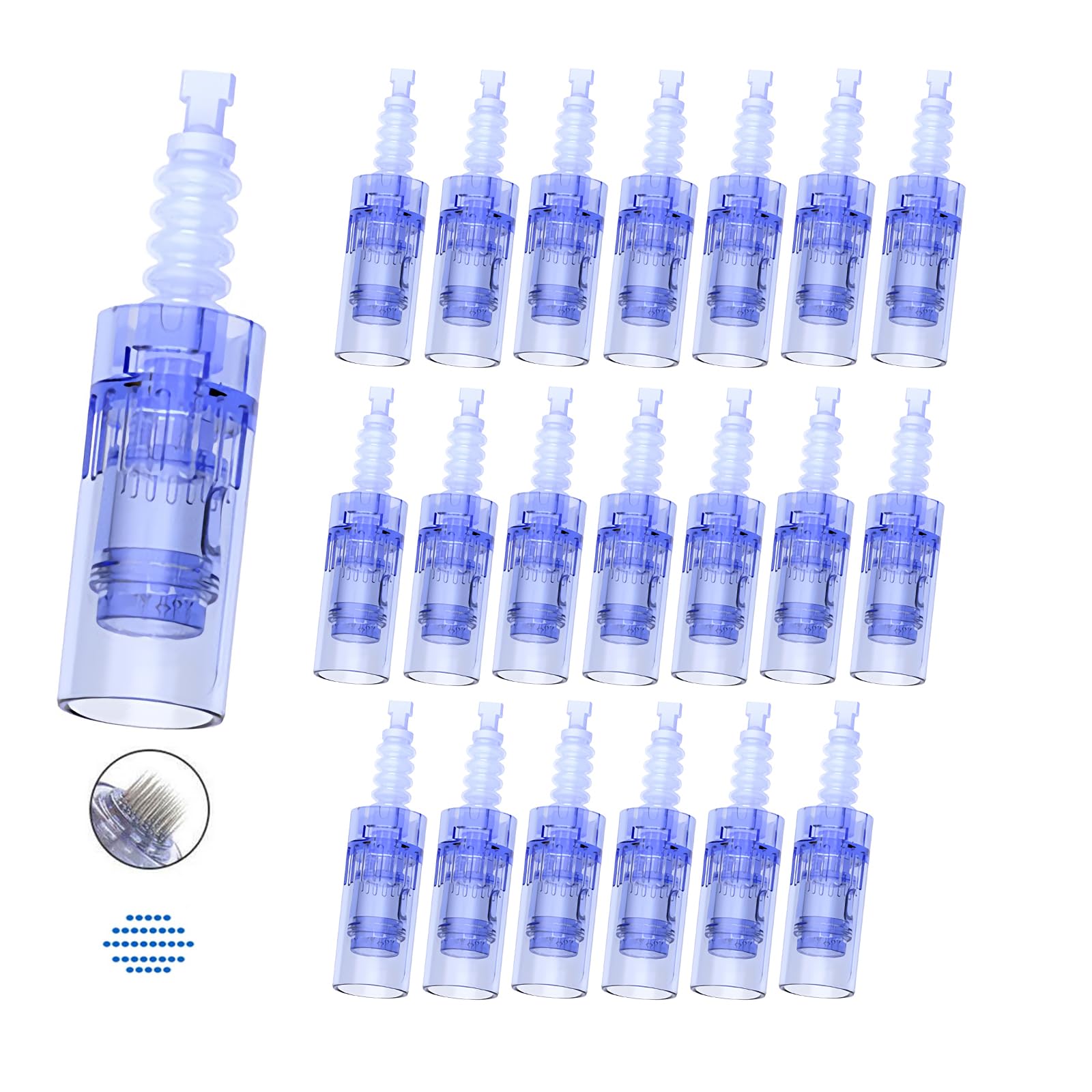 Dr.pen Ultima A6 Cartridges, 36 Pin Replacement Cartridges for Dr.pen Microneedling Pen A6 Model, Authentic Disposable Micro Part Cartridges (36 PIN, 20Pcs)