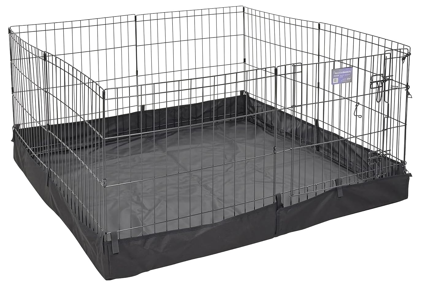 MidWest Homes for Pets Square Exercise Pen Fabric Mesh Bottom