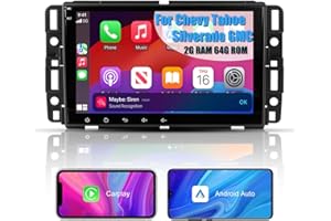 AWESAFE 8" Touch Screen Radio for Chevy Silverado Tahoe Impala GMC Sierra Yukon, Silverado Stereo 2007-2013 with CarPlay/Android Auto, DSP/SWC AM FM (2GB+64GB)