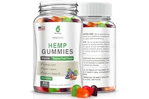 MAXHEMP Hemp Gummies for Sleep, Pain, Anxiety, Peace & Relaxation - High Potency Natural Hеmp Oil Infused Gummies - Natural Fruity Bear Hemp Gummy for Adults Vegan - 80Counts
