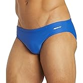 Sporti Men's Swim Briefs - Printed Color & Solid Swimsuit Training Suit - Men's Athletic Swimwear Briefs for Lap Swimming