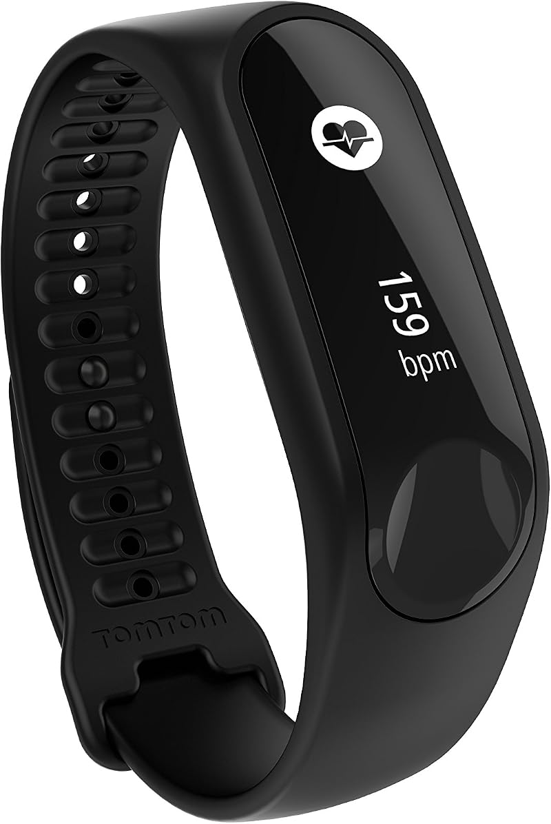 TomTom Touch Cardio Fitness Tracker Large Strap Black Heart Rate Smart