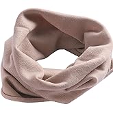 YWTAENOH 100% Cashmere Knitted Loop Scarf Warmer Cold Weather Neck Gaiter Soft Chunky Scarf for Men and Women