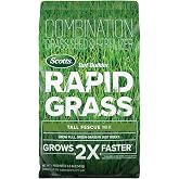 Scotts Turf Builder Rapid Grass Tall Fescue Mix, 5.6 lbs. | Combination Grass Seed and Fertilizer for Lawns, Lawn Seed That Grows in Just Weeks
