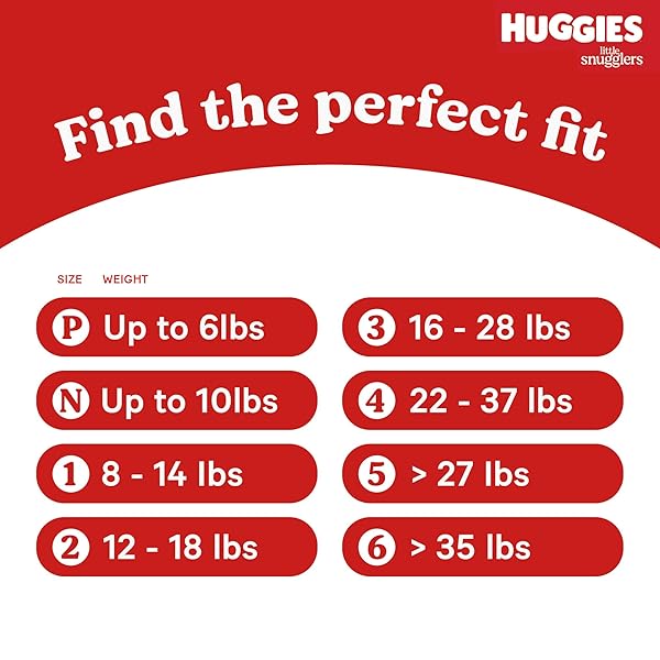 HUGGIES NEWBORN DIAPERS, LITTLE SNUGGLERS BABY DIAPERS, SIZE PREEMIE (UP TO 6 LBS), 30 COUNT