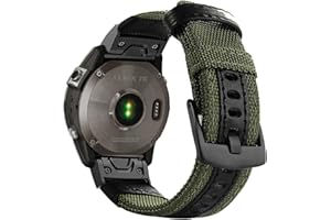 Abanen Quick Fit 26mm Nylon Watch Band for epix Pro 51mm / Fenix 7X / Fenix 6X / Fenix 5X / Instinct 2X, Woven Durable Military Sport Wristband Strap for Garmin epix Pro 51mm,Tactix Delta