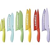 Cuisinart C55-12PCER1 Advantage Color Collection 12-Piece Knife Set with Blade Guards, Multicolored