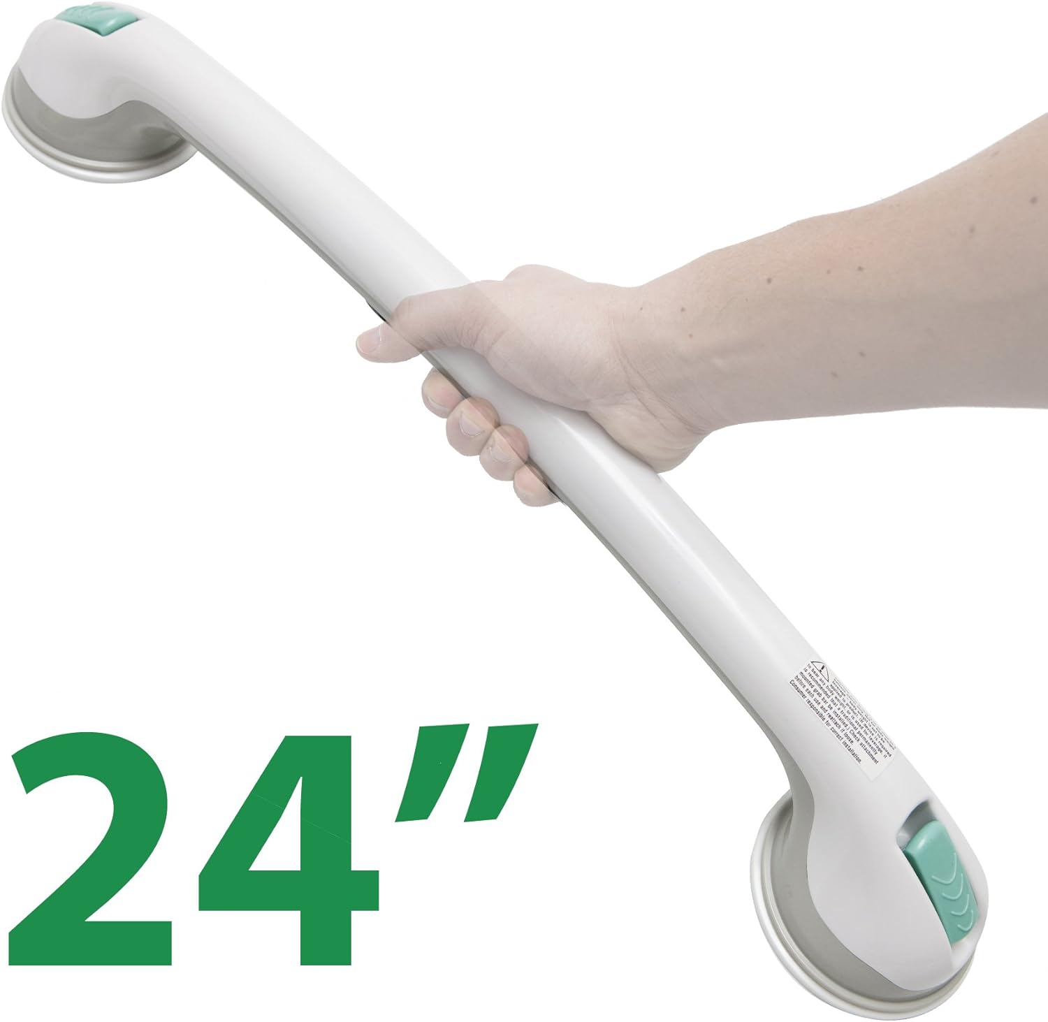 PCP Suction Grip Bathtub and Shower Safety Handle, White, 24 Inch: Health & Personal Care