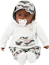 BiBi Doll 20 Inch Black Ethnic Baby Boy Doll The Magic Toy Shop Camouflage view 4