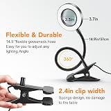 PIKOY Magnifying Glass with Light 10X, 48 LED, 3 Modes, USB Stand Lamp view 5