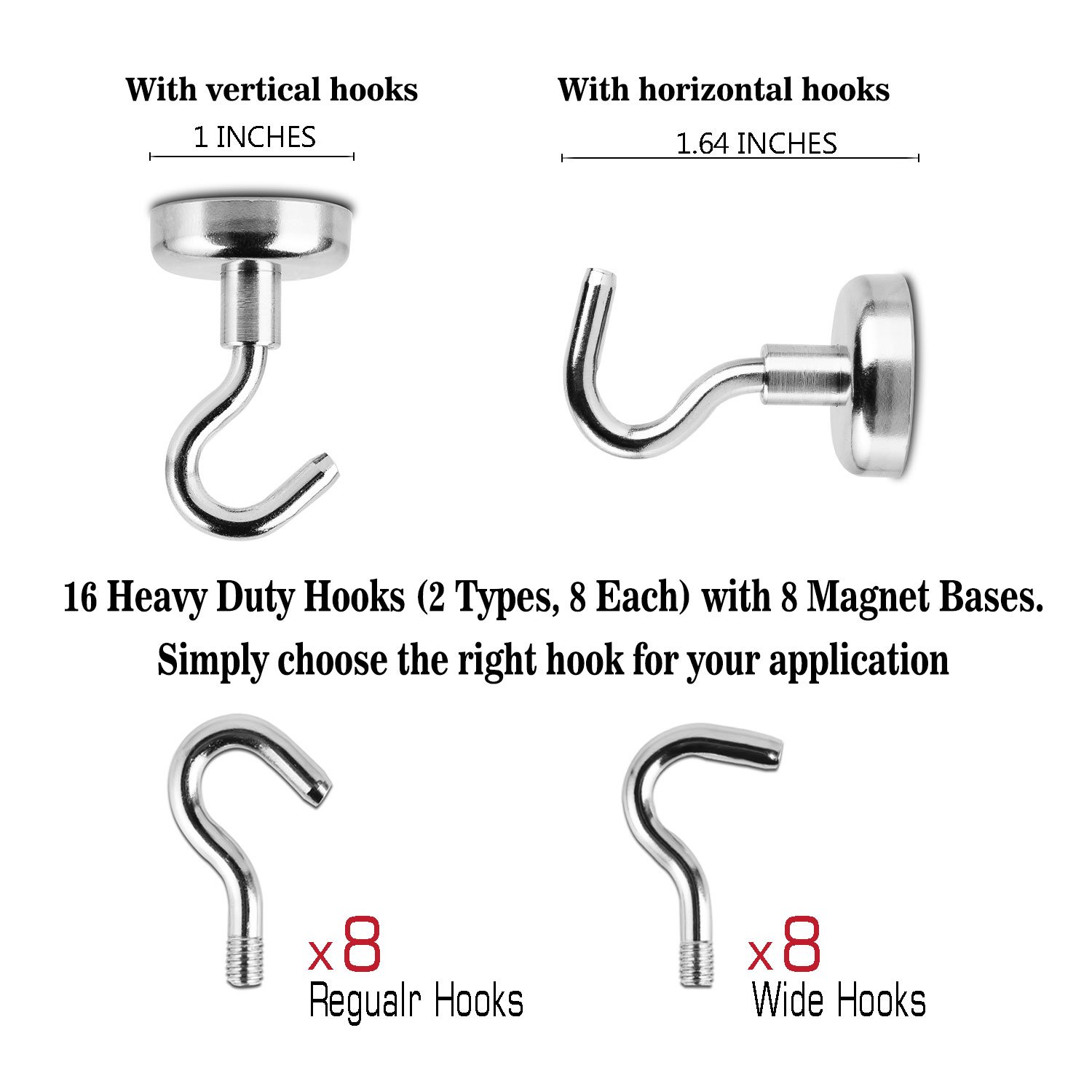 Hooks for Cruise Cabins, Home, Office, Classroom, Locker, 40