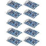 MakerFocus 10pcs TP4056 Charging Module with Battery Protection 18650 BMS 5V Micro USB 1A 186 50 Lithium Battery Charging Boa