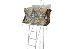 Hawk HWK-2072-BK 2 Man Ladder Tree Stand Blind for Denali and Sasquatch Ladders (Ladder Blind Only), Realtree Camo