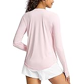 Soothfeel Lightweight Long Sleeve Workout Tops for Women Gym Running Athletic UPF 50+ Sun Shirts Tees Moisture Wicking