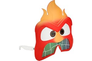 Sun-Staches Inside Out Sunglasses | Anxiety, Anger, Joy and Disgust Costume Accessory | One Size Fits Most