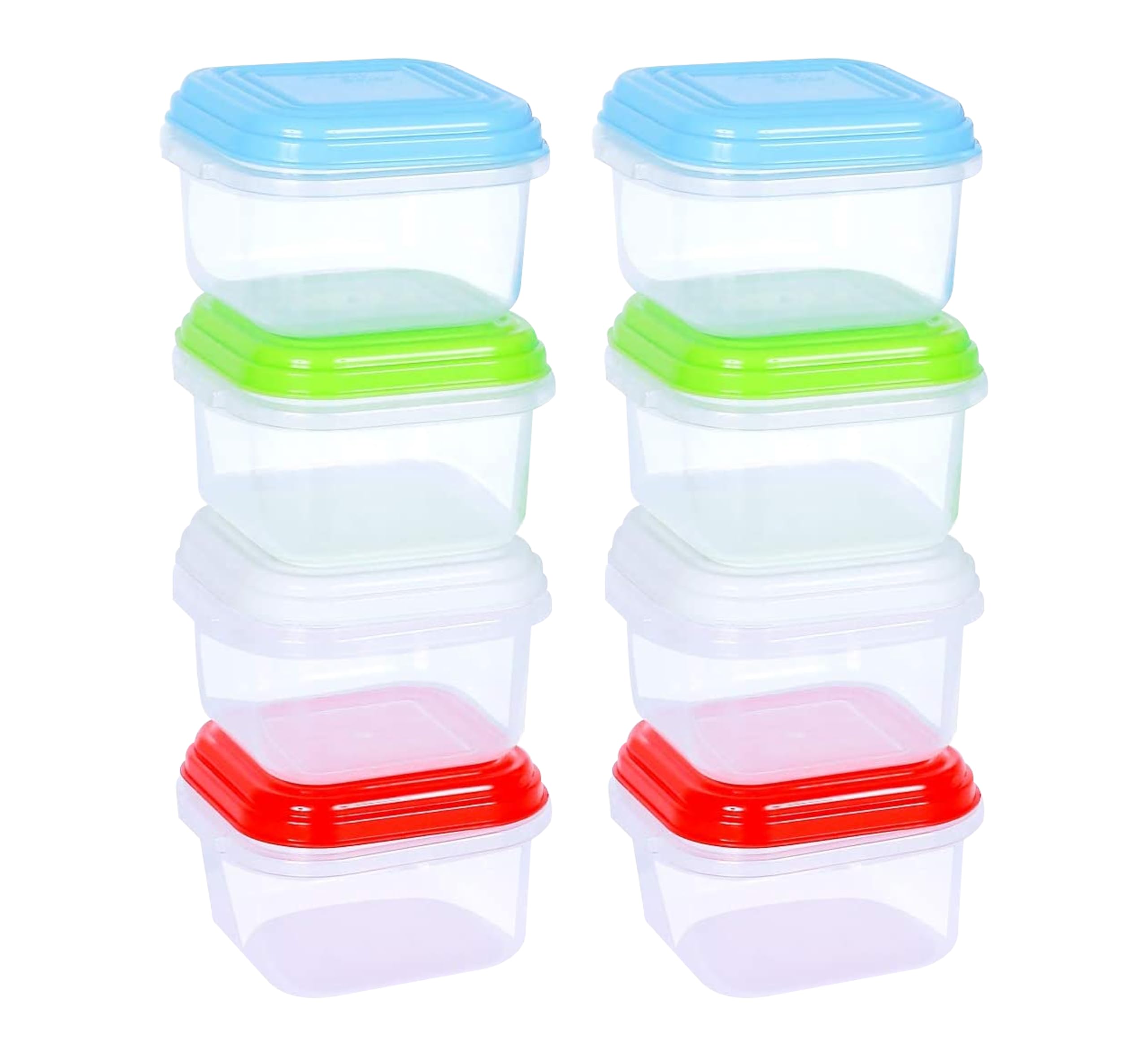 ARSUK Baby Food Storage Containers 120ml (Pack of 8) - Reusable Small Freezer Jars with Leak Proof Lids - Travel Friendly Baby Snack Pots - Dishwasher, Freezer & Microwave Safe, BPA Free